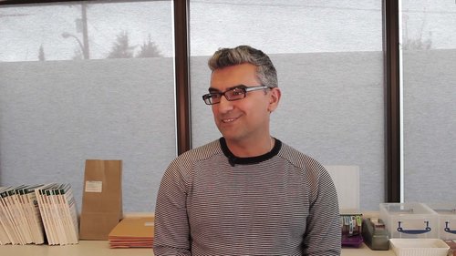 Pharmacist Afshin during interview